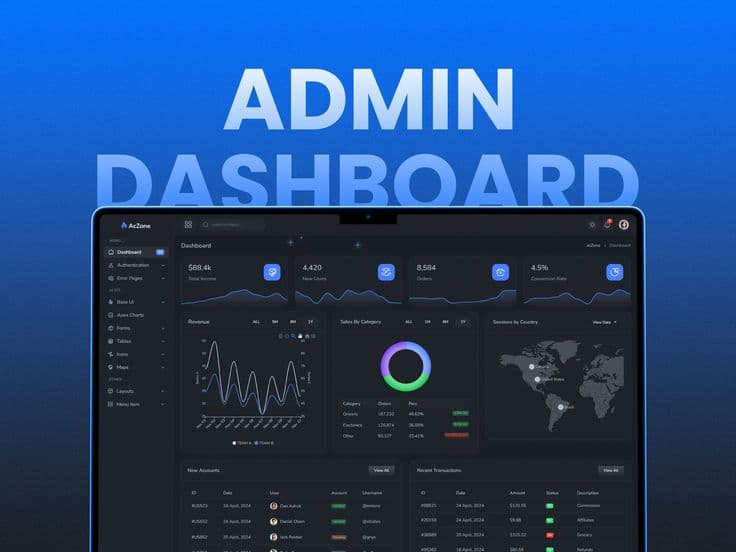 Admin Dashboard UI