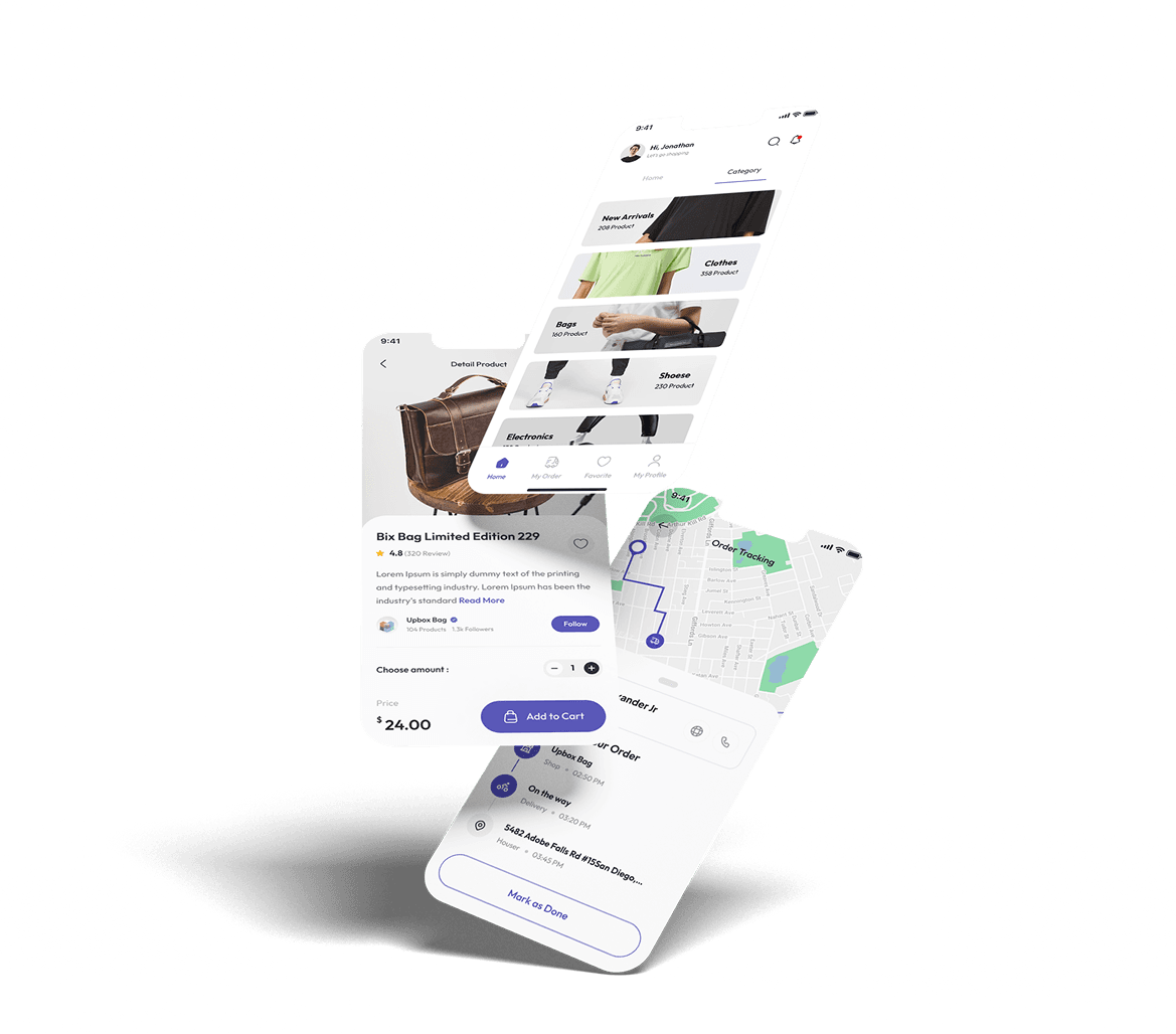 UI/UX design showcase